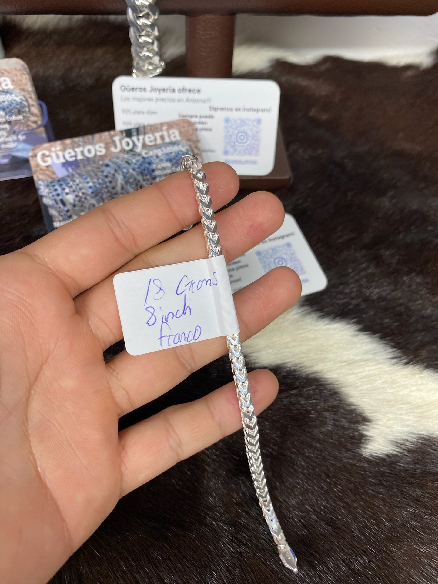 925 plata cubana Cadena 24 pulgadas