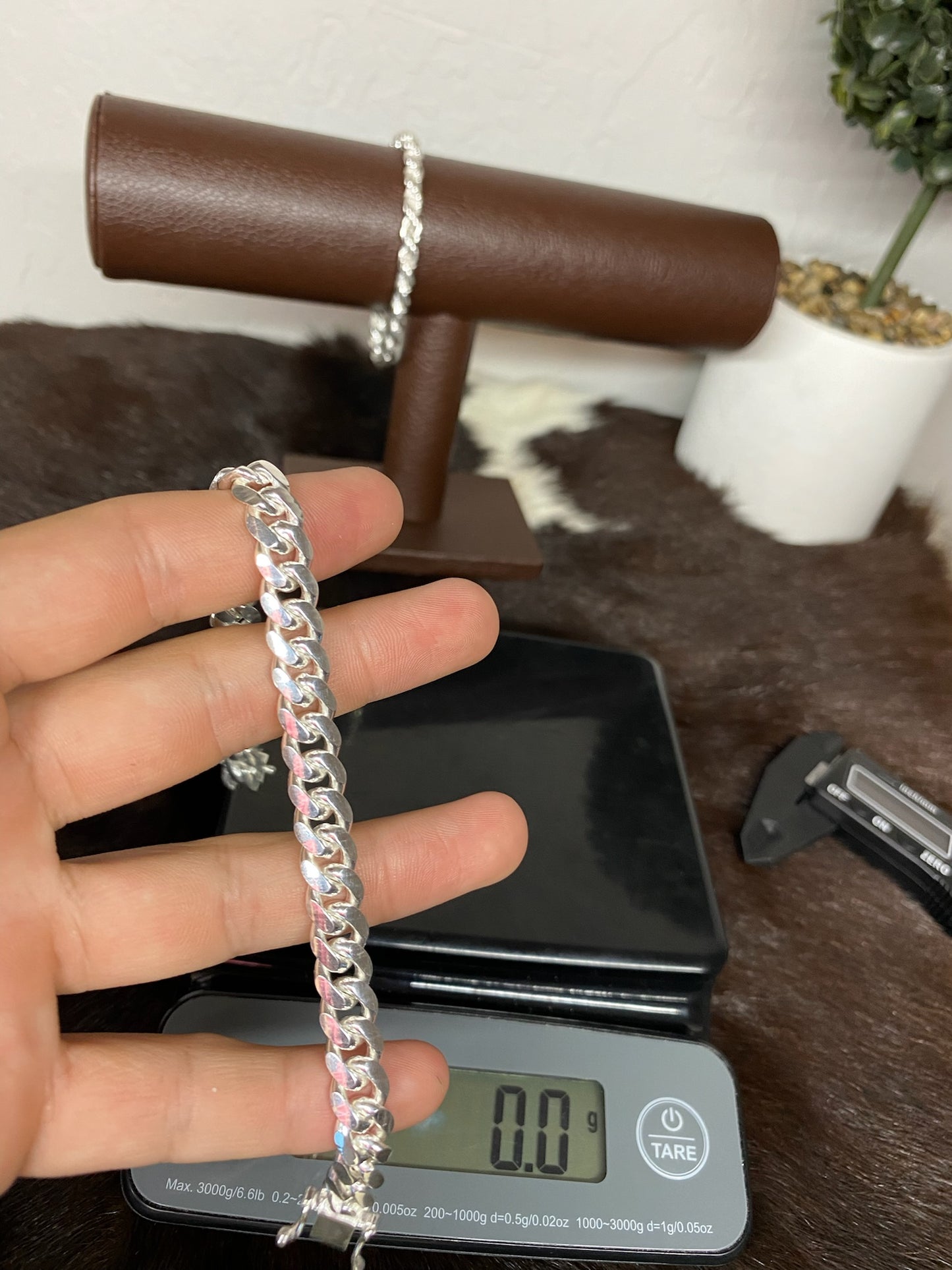 925 plata cadena Mónaco 8