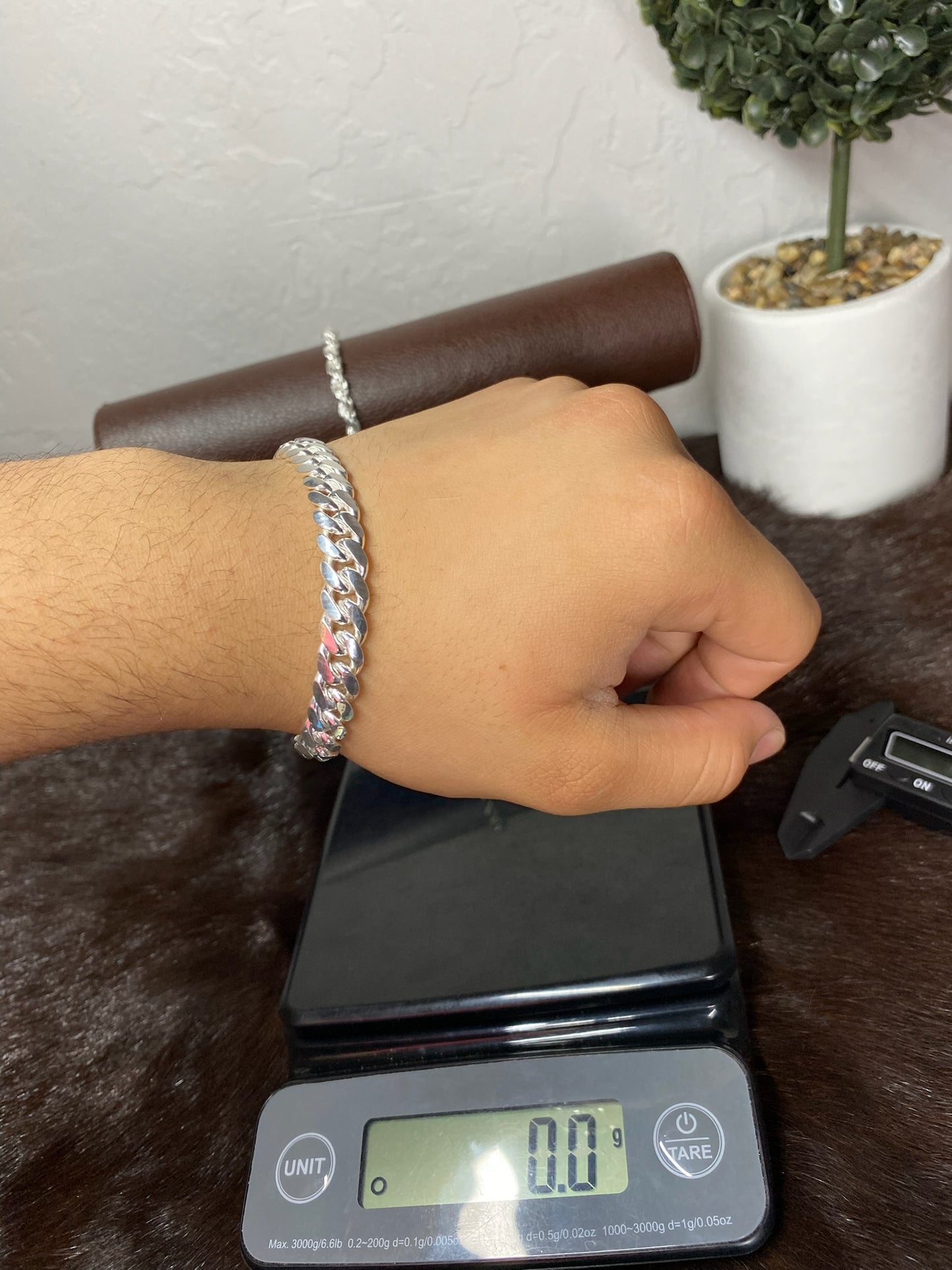 925 plata cadena Mónaco 8