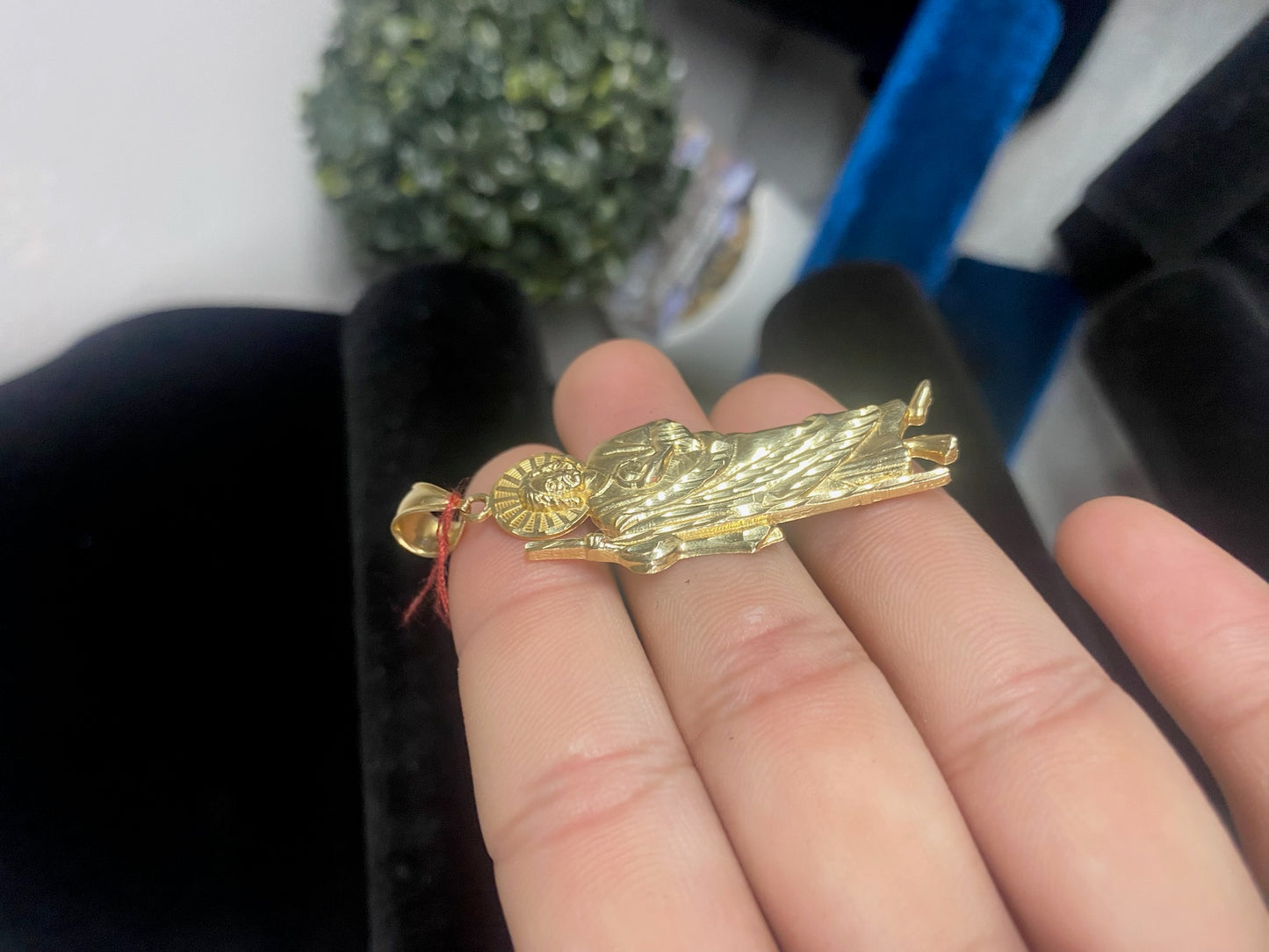 14k Gold San Judas pendant