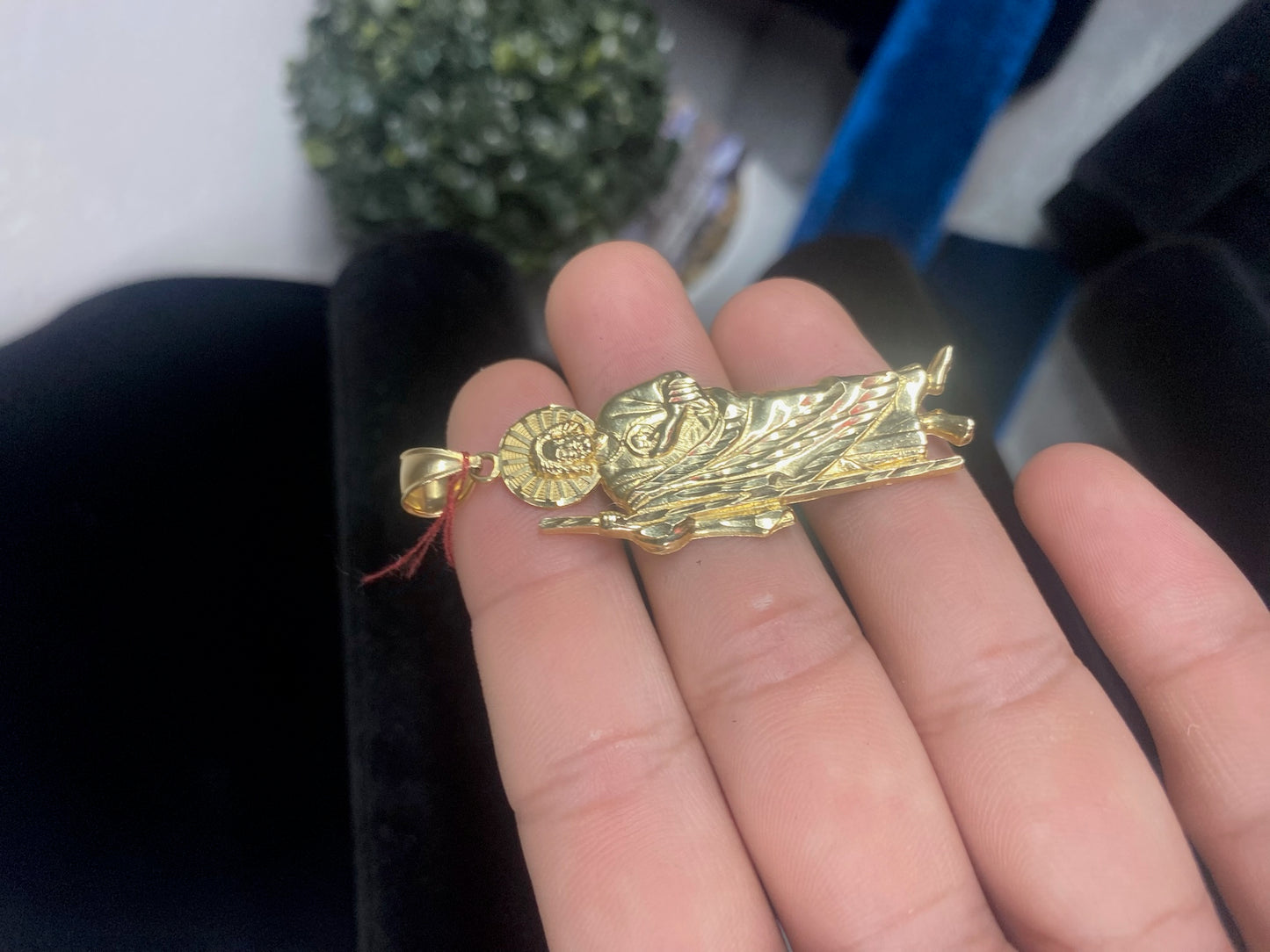 14k Gold San Judas pendant