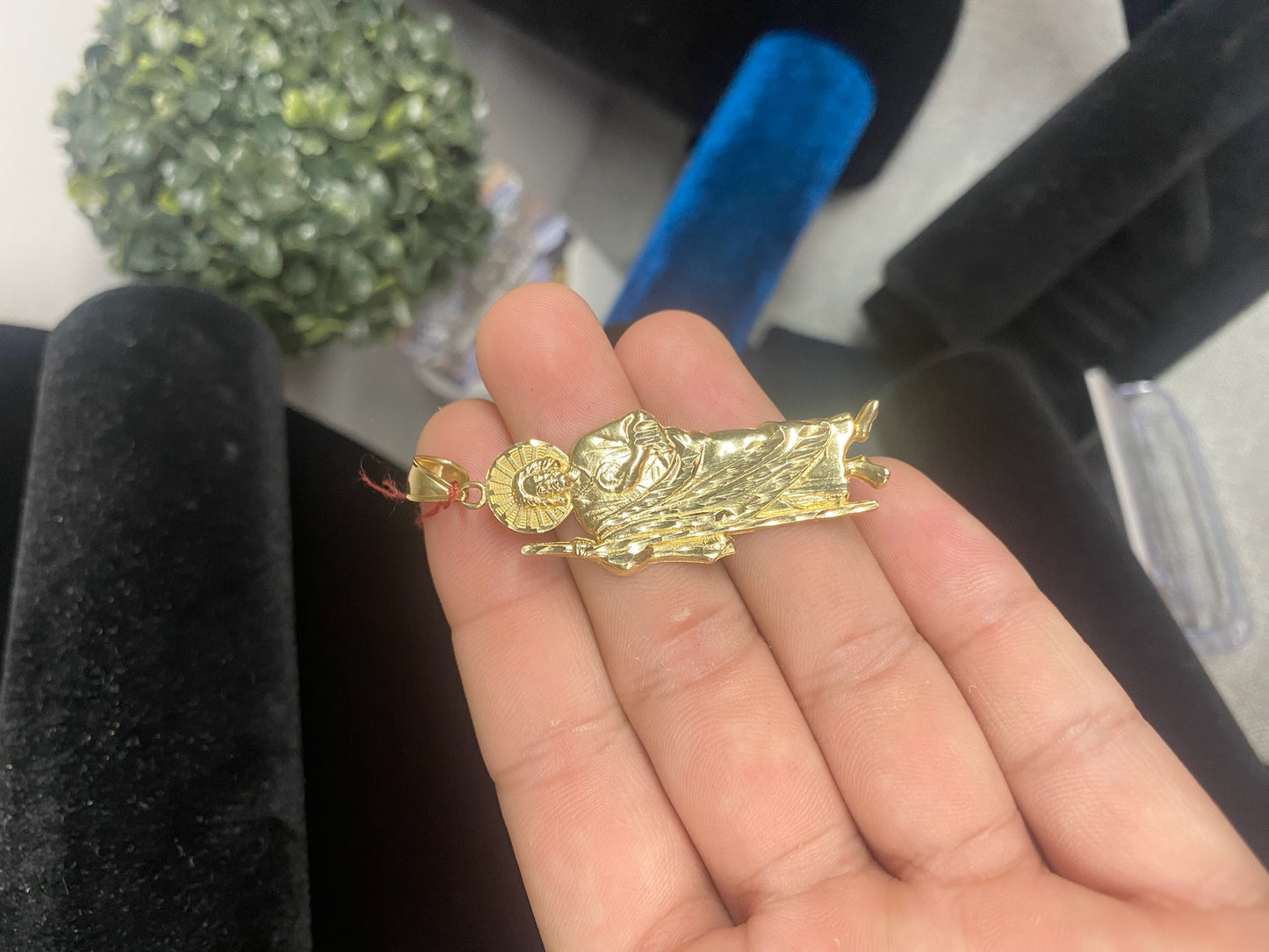 14k Gold San Judas pendant