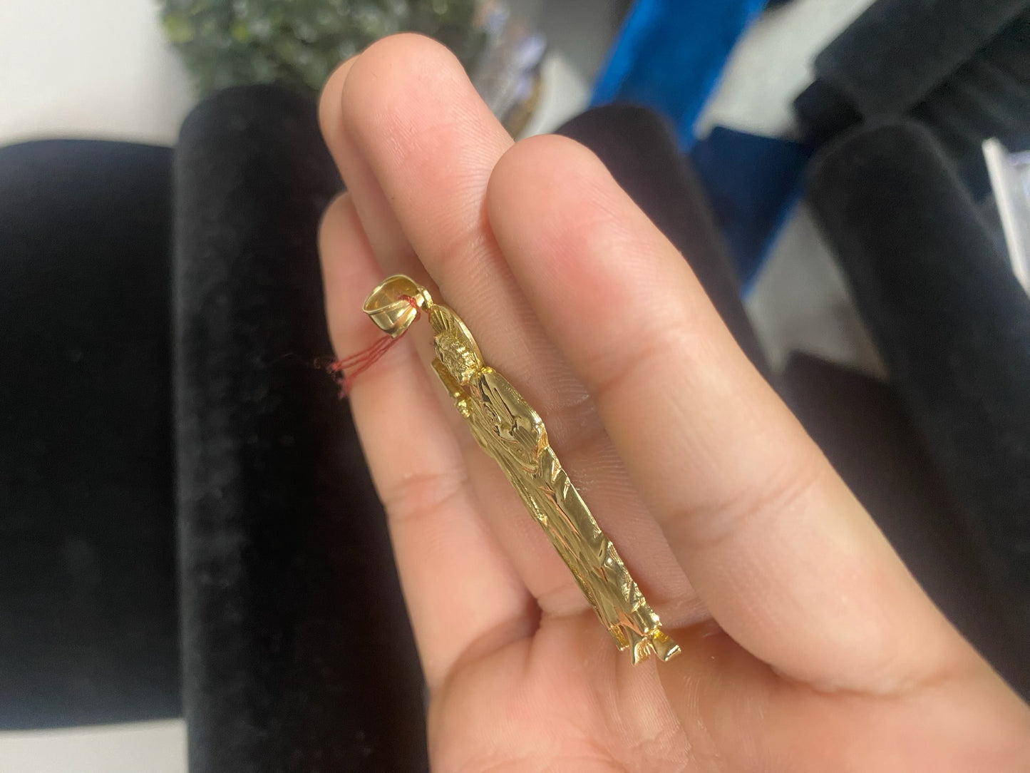 14k Gold San Judas pendant